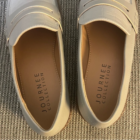 Journee Collection Kenly Penny Loafer Grey NEW - Picture 12 of 13